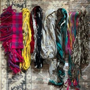 Group of 7 scarves. Various colors. $18 for all!